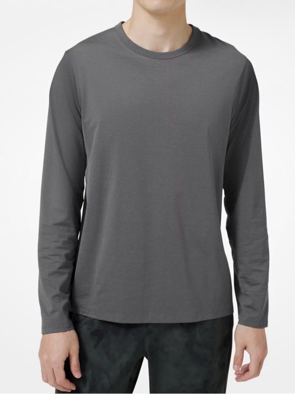 lululemon Long Sleeve Crewneck Top - Charcoal Gray